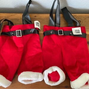 Santa Pants Bottle Tote